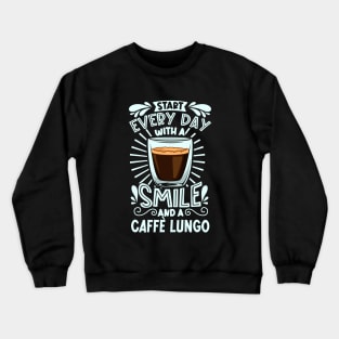 Smile with Caffè Lungo Crewneck Sweatshirt